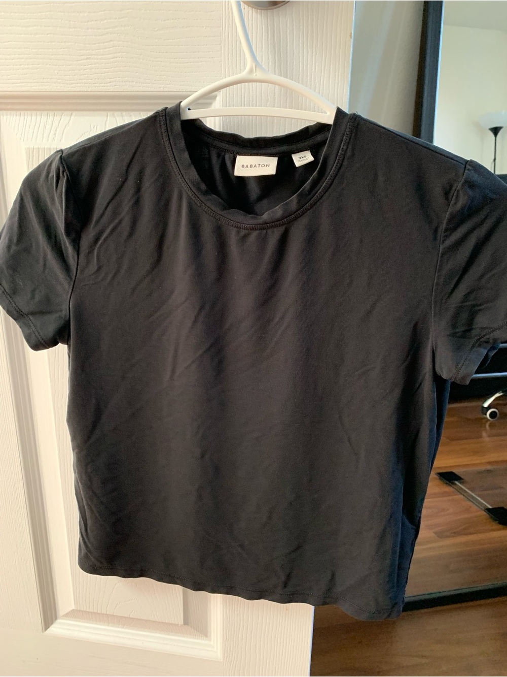 Babaton Black Short-Sleeve Crew Tee